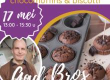 Workshop chocomuffins en biscotti op 17 mei